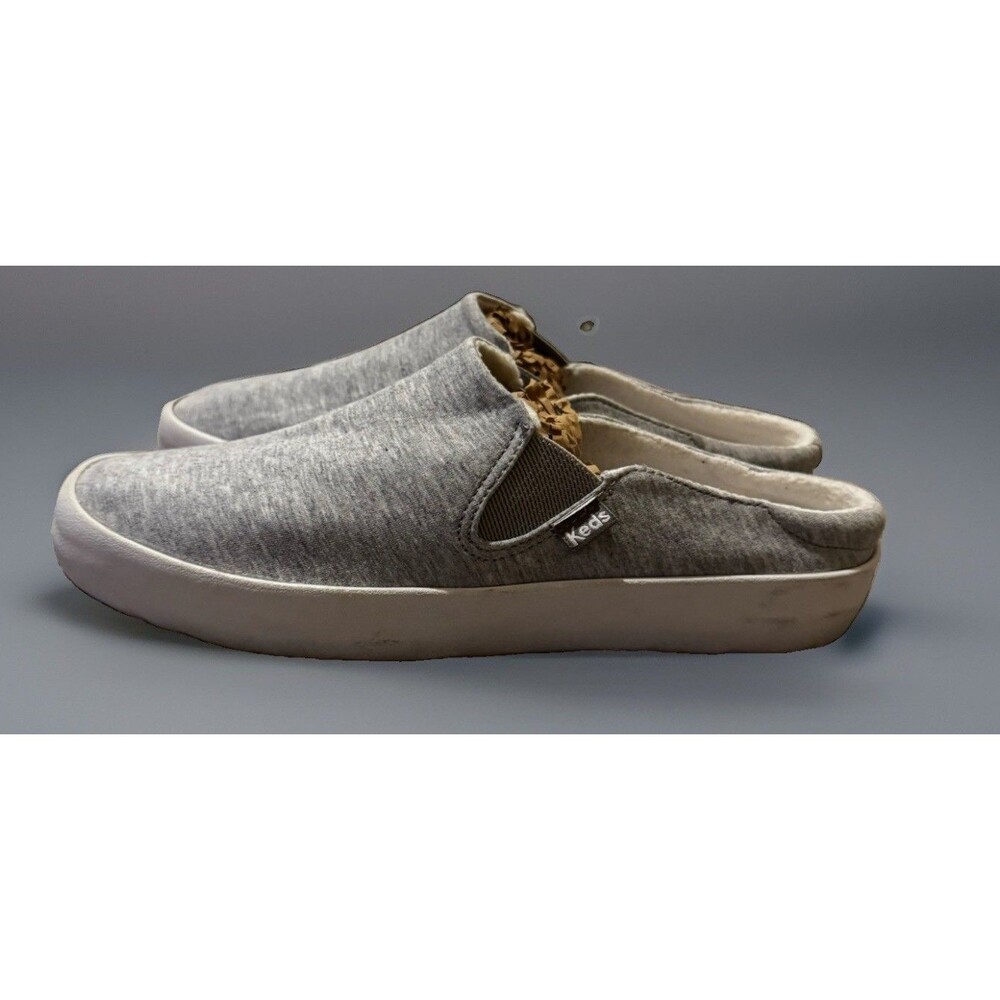 EUC Keds Kickback Mule Grey Jersey Slip On Sneaker Womens 9.5 WF66677